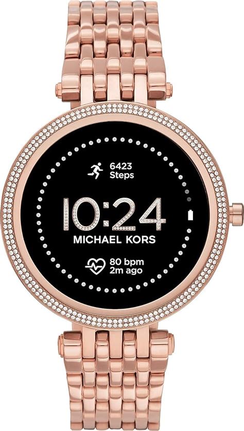 mk rose gold smart watch|michael kors darci rose gold.